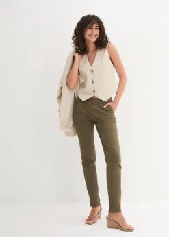 bonprix Pantalon chino extensible|Femme Pantalons