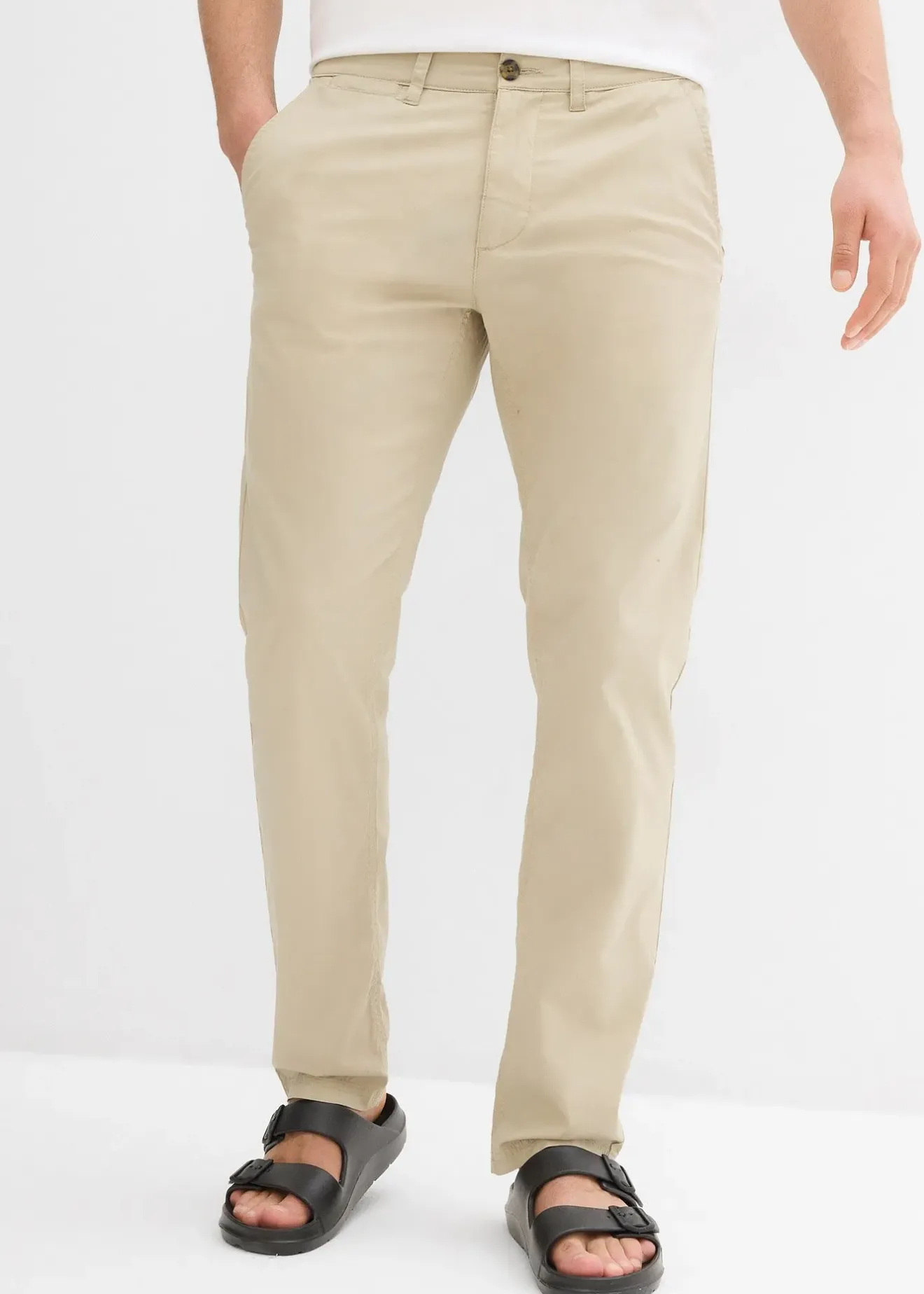 Homme bonprix Pantalons|Pantalon chino extensible regular, coupe droite