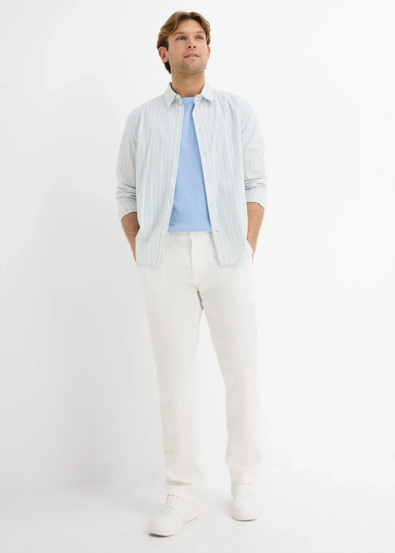 Homme bonprix Pantalons|Pantalon chino regular, droit