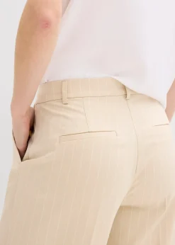 bonprix Pantalon de costume rayé|Femme Pantalons