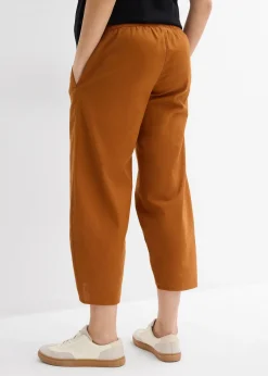 Femme bonprix Femme Enceinte|Pantalon de grossesse avec bandeau, en lin et coton