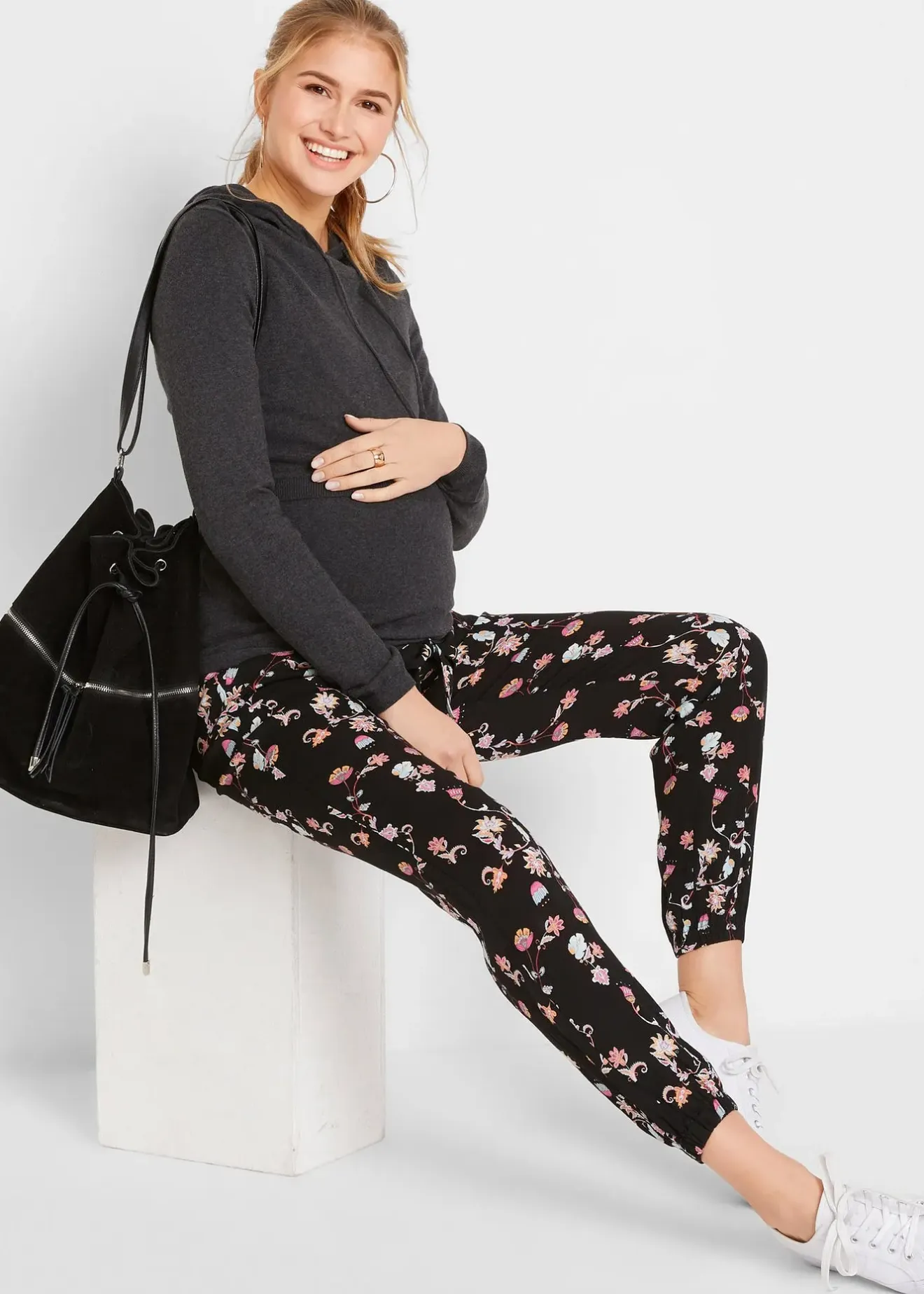 Femme bonprix Femme Enceinte|Pantalon de grossesse en viscose légère, loose