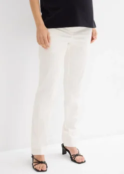 bonprix Pantalon de grossesse élégant avec jambe droite|Femme Femme Enceinte