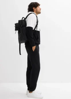 Homme bonprix Vêtements De Sport|Pantalons|Pantalon de jogging à bords-côtes en bas de jambe