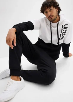 Homme bonprix Vêtements De Sport|Pantalons|Pantalon de jogging à bords-côtes en bas de jambe