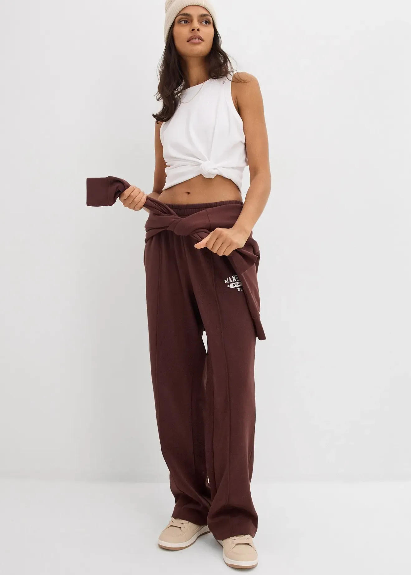 Femme bonprix Sweats|Pantalons|Pantalon de jogging 100% coton