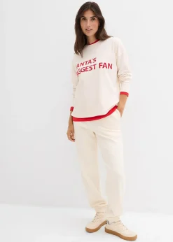 bonprix Pantalon de jogging 100% coton|Femme Sweats|Pantalons