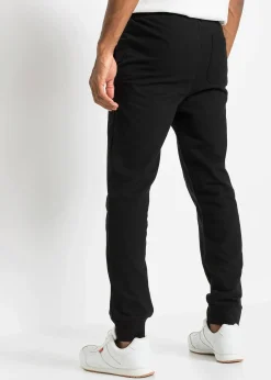 bonprix Pantalon de jogging à détails contrastants, 100% coton|Homme Vêtements De Sport|Sweats