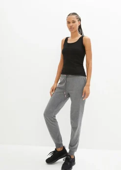 bonprix Pantalon de jogging à finitions élastiquées|Femme Basiques|Sweats