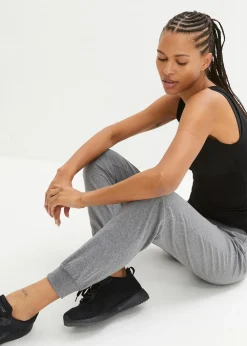 bonprix Pantalon de jogging à finitions élastiquées|Femme Basiques|Sweats