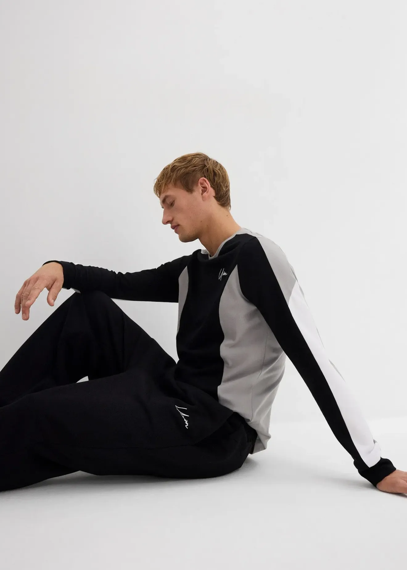 bonprix Pantalon de jogging ample, 100% coton|Homme Vêtements De Sport|Sweats