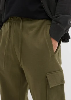 Homme bonprix Vêtements De Sport|Pantalons|Pantalon de jogging avec poches cargo, loose