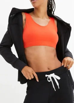 bonprix Pantalon de jogging avec finitions bord-côtes et imprimé|Femme Sweats|Pantalons