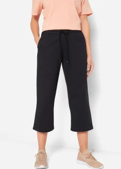 bonprix Pantalon de jogging en coton, mi-mollet|Femme Basiques|Sweats