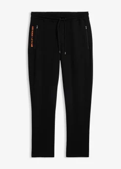 bonprix Pantalon de jogging en coton avec poches zippées pratiques|Homme Vêtements De Sport|Sweats