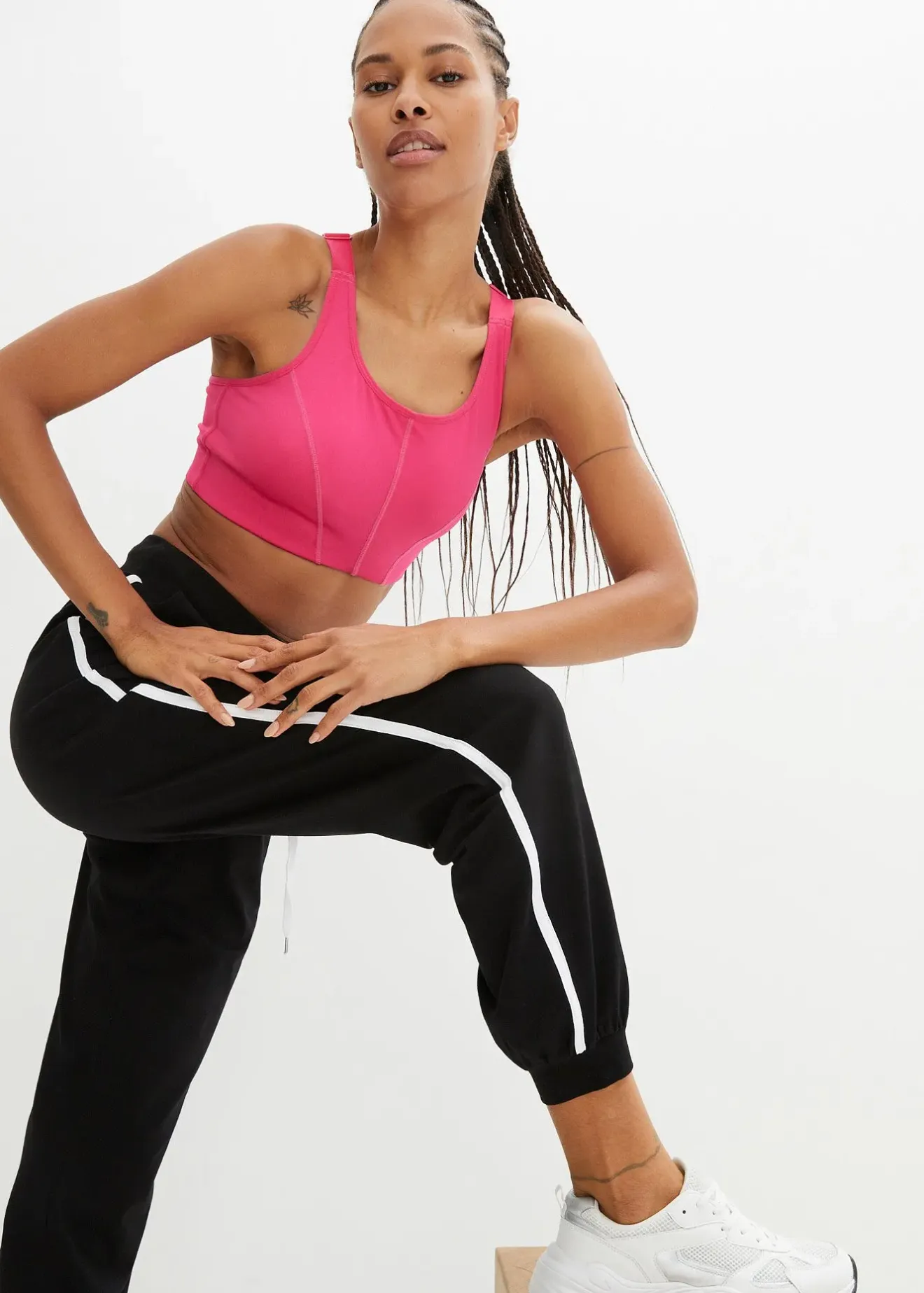 Femme bonprix Sweats|Pantalons|Pantalon de jogging en coton