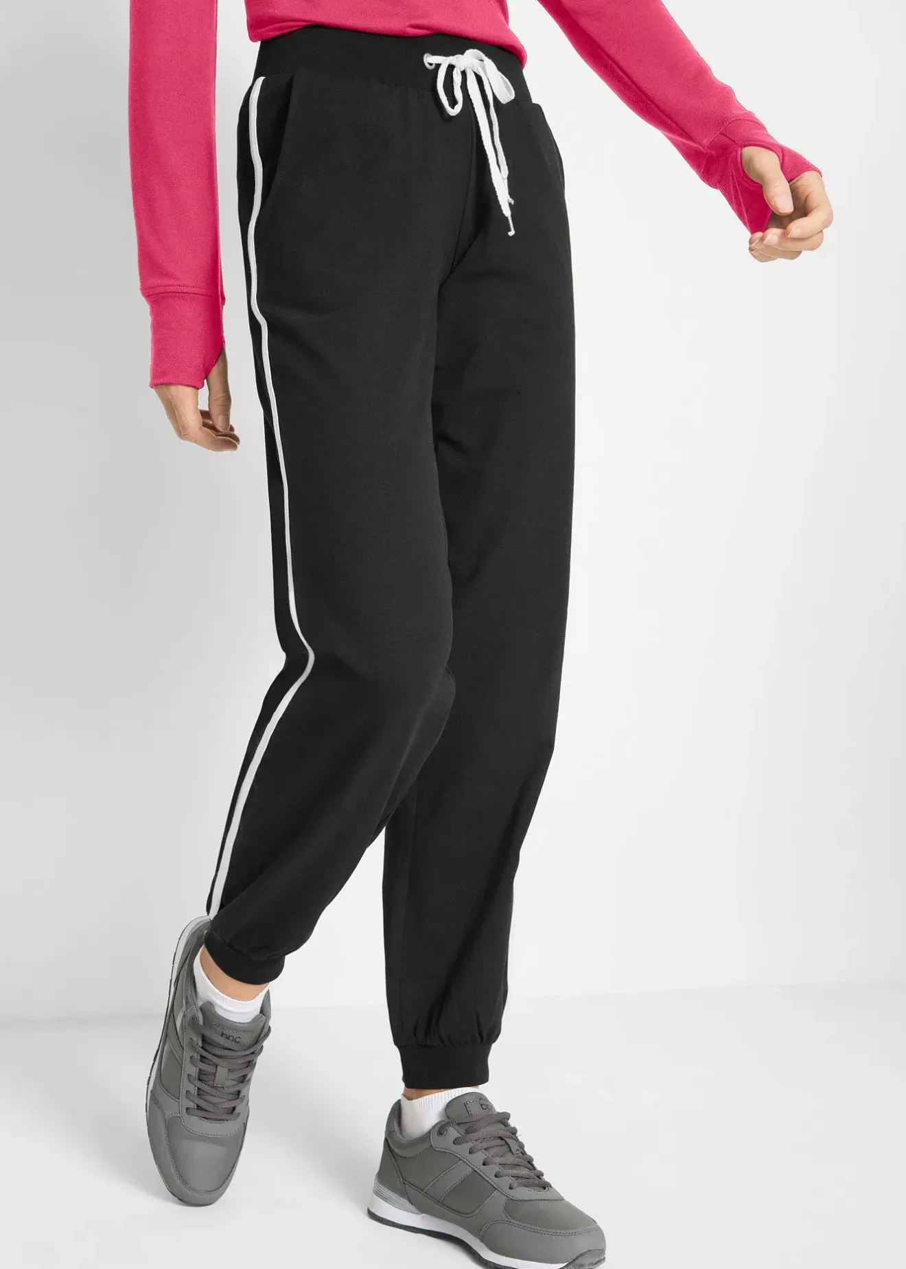 Femme bonprix Sweats|Pantalons|Pantalon de jogging en coton
