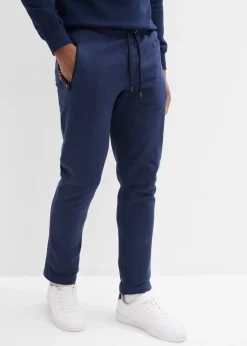 bonprix Pantalon de jogging en coton avec poches zippées pratiques|Homme Vêtements De Sport|Sweats