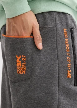 Homme bonprix Vêtements De Sport|Sweats|Pantalon de jogging en coton avec poches zippées pratiques