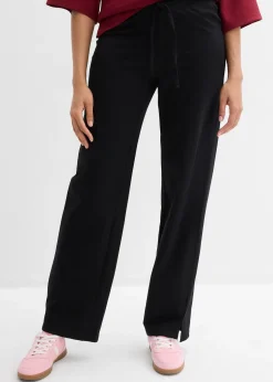 bonprix Pantalon de jogging large 100% coton|Femme Basiques|Sweats