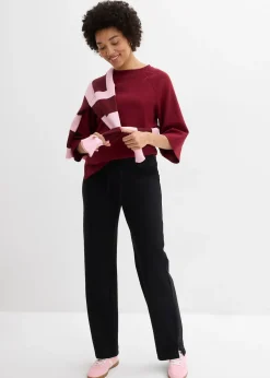 bonprix Pantalon de jogging large 100% coton|Femme Basiques|Sweats