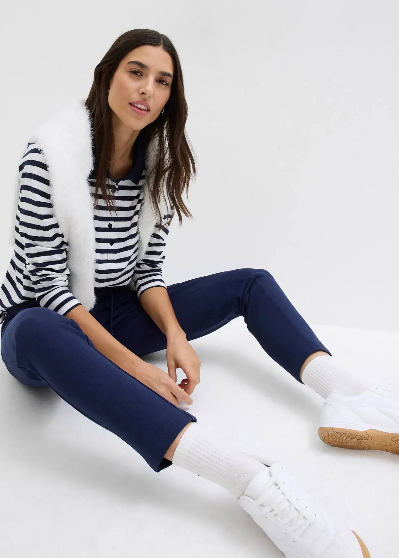 Femme bonprix Basiques|Sweats|Pantalon de jogging, taille élastiquée