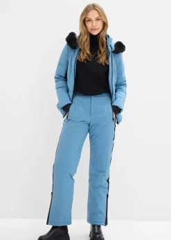 bonprix Pantalon de ski chaudement rembourré avec pare-neige|Femme Vêtements Thermiques|Vêtements De Plein Air
