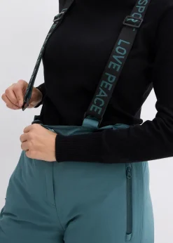 bonprix Pantalon de ski thermique imperméable avec bretelles amovibles|Femme Vêtements Thermiques|Vêtements De Plein Air