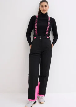 Femme bonprix Vêtements Thermiques|Vêtements De Plein Air|Pantalon de ski thermique imperméable avec bretelles amovibles