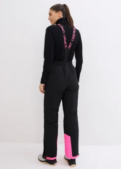 Femme bonprix Vêtements Thermiques|Vêtements De Plein Air|Pantalon de ski thermique imperméable avec bretelles amovibles