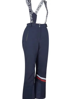 bonprix Pantalon de ski thermo avec bretelles amovibles, imperméable, Straight|Femme Vêtements Thermiques|Vêtements De Plein Air