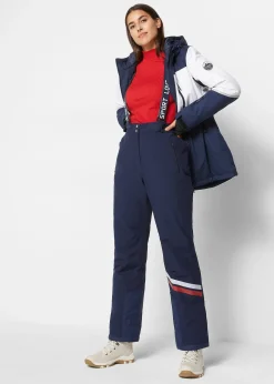 bonprix Pantalon de ski thermo avec bretelles amovibles, imperméable, Straight|Femme Vêtements Thermiques|Vêtements De Plein Air