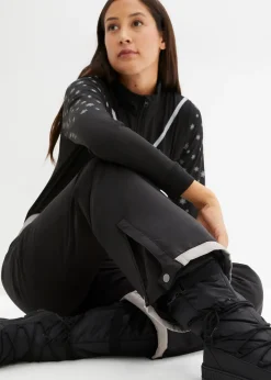 Femme bonprix Vêtements Thermiques|Vêtements De Plein Air|Pantalon de ski thermo fonctionnel coupe haute avec taille confortable, étanche, Straight