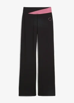 Femme bonprix Vêtements De Sport|Pantalons|Pantalon de sport en coton, jambes évasées