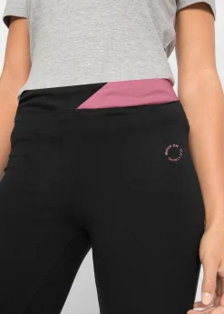 Femme bonprix Vêtements De Sport|Pantalons|Pantalon de sport en coton, jambes évasées