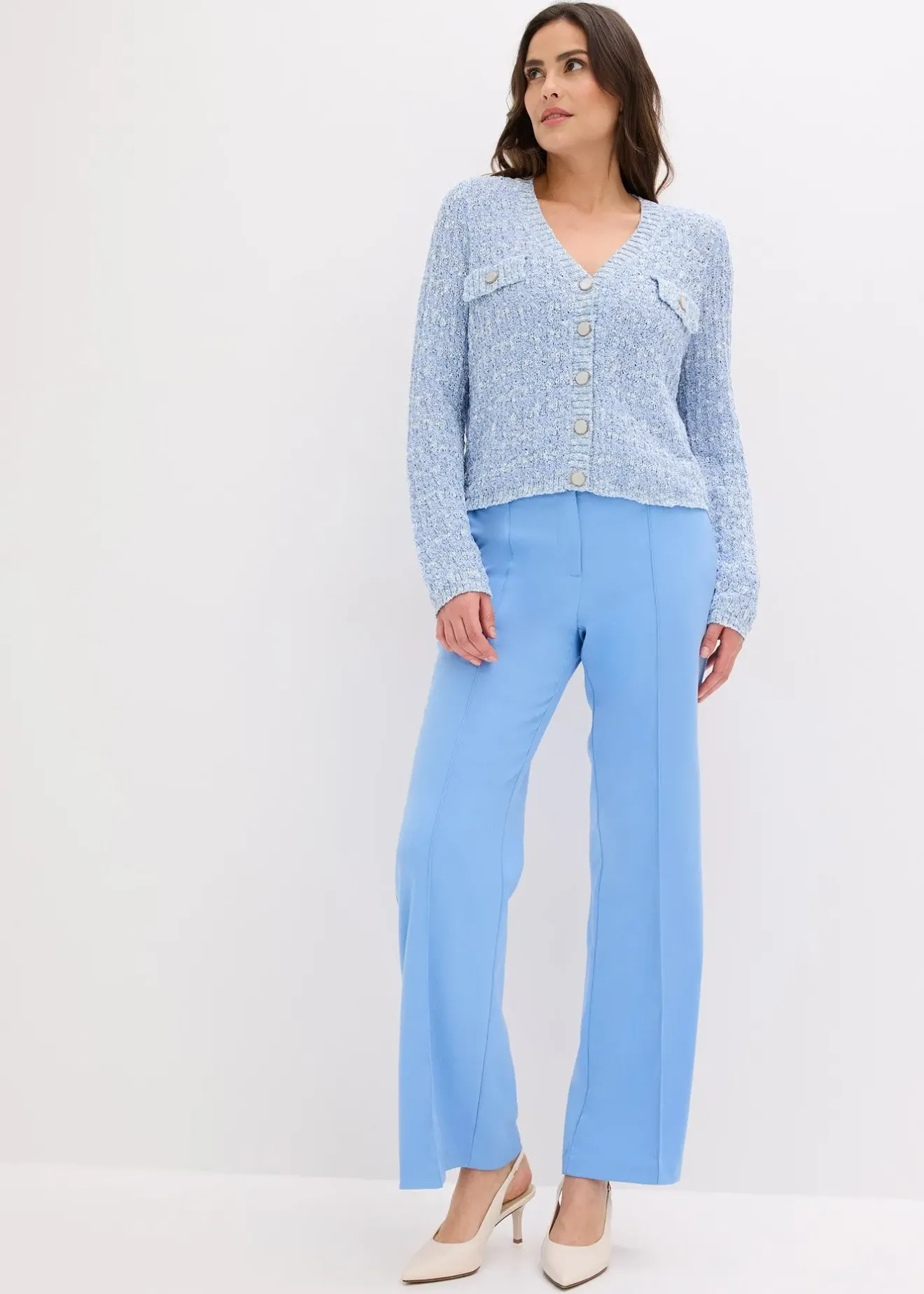 bonprix Pantalon de tailleur, coupe flare|Femme Pantalons