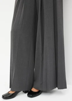 Femme bonprix Tailles Petite|Pantalons|Pantalon de tailleur fluide en viscose mélangée