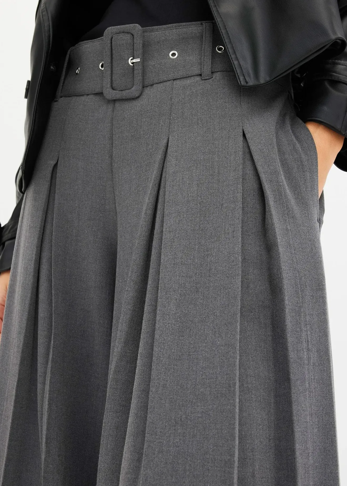 Femme bonprix Tailles Petite|Pantalons|Pantalon de tailleur fluide en viscose mélangée