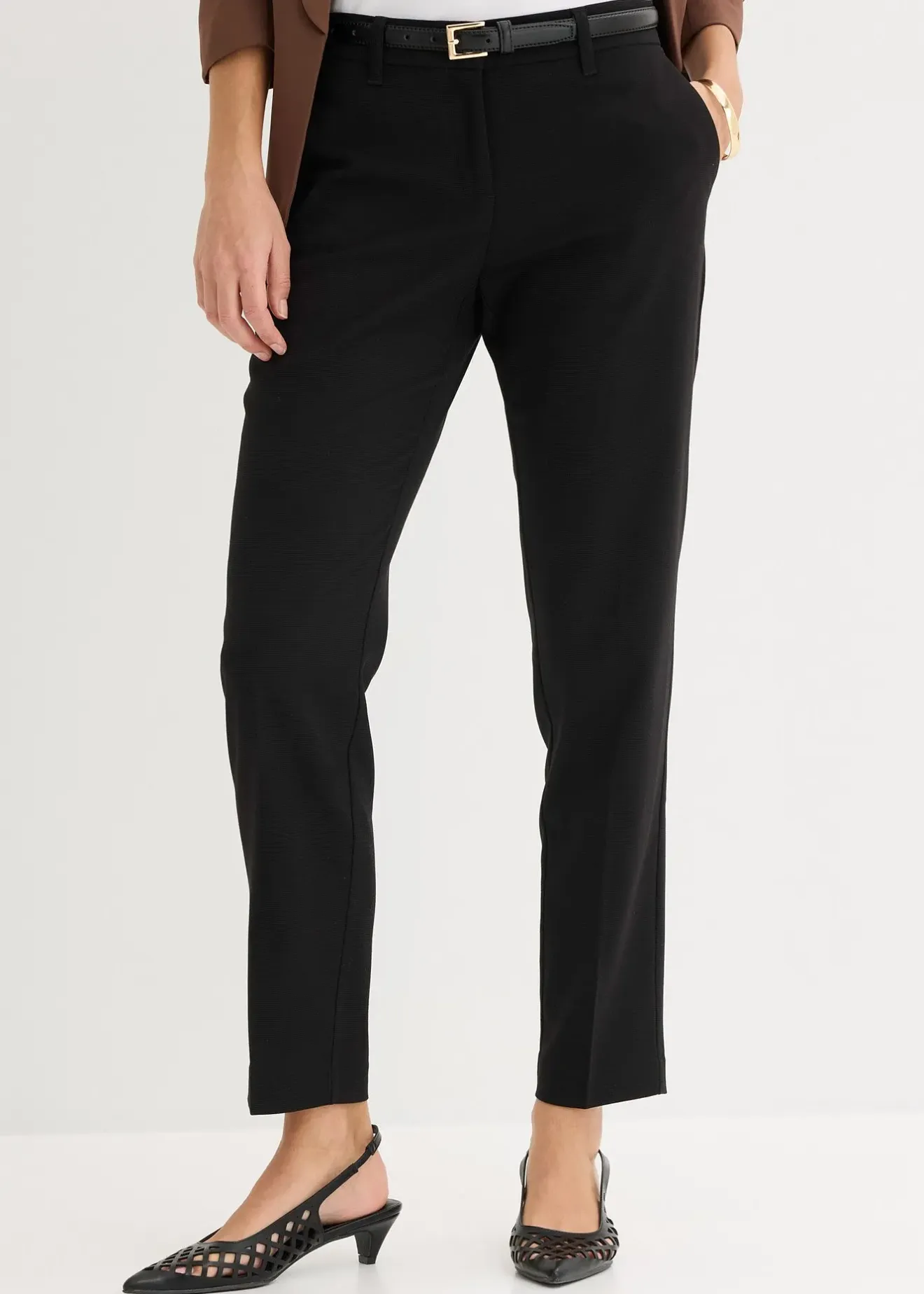 bonprix Pantalon de tailleur, taille courte|Femme Tailles Petite|Pantalons