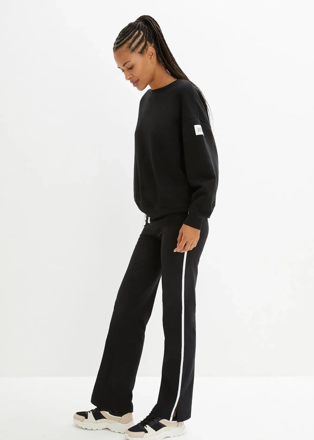 Femme bonprix Basiques|Pantalons|Pantalon droit en jersey coton