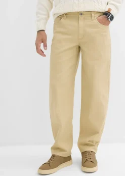 Homme bonprix Pantalons|Pantalon droit en twill à taille élastiquée, loose