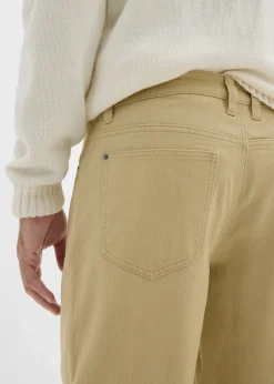 Homme bonprix Pantalons|Pantalon droit en twill à taille élastiquée, loose