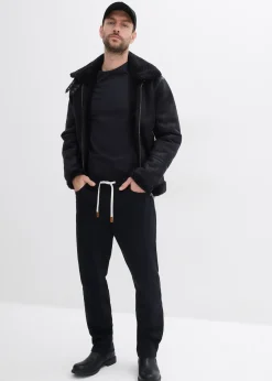 bonprix Pantalon droit et regular, taille extensible|Homme Pantalons