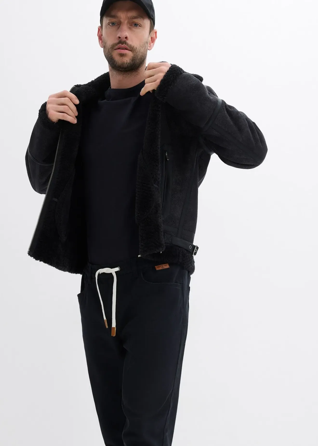 bonprix Pantalon droit et regular, taille extensible|Homme Pantalons