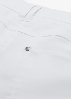 bonprix Pantalon droit extensible en bengaline, taille élastiquée|Femme Pantalons