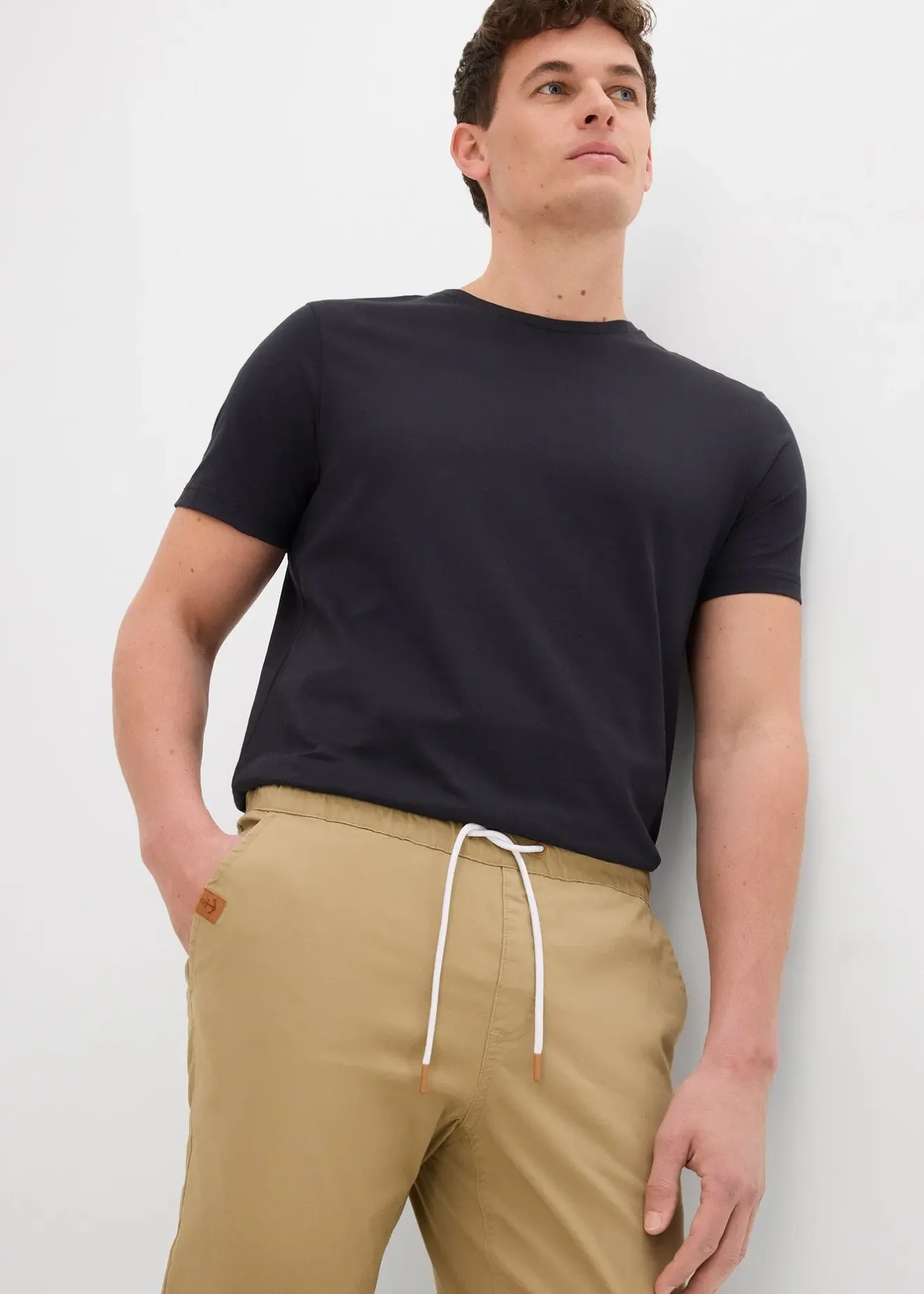 bonprix Pantalon droit regular et extensible à taille élastiquée|Homme Pantalons