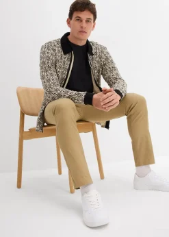 bonprix Pantalon droit regular et extensible à taille élastiquée|Homme Pantalons