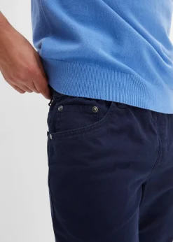 bonprix Pantalon droit taillé élastiquée 100% coton, Regular|Homme Pantalons