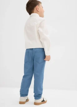 bonprix Pantalon droit taille élastiquée 100% coton, Regular|Enfant Vêtements Enfant|Garçons 2-8 Ans·Jeans & Pantalons