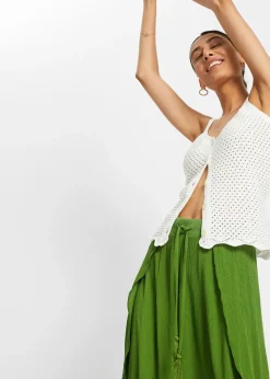 Femme bonprix Pantalons|Pantalon effet froissé